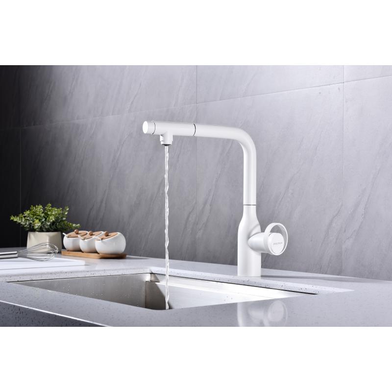 Смеситель для кухни Paulmark Urban Ur213104-431 Белый матовый