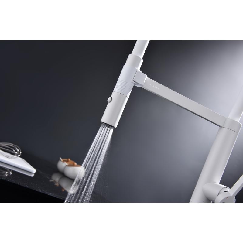 Смеситель для кухни Paulmark Leader Le214101-431 Белый матовый