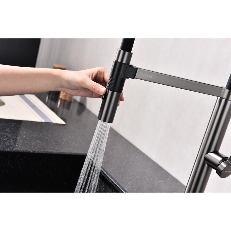 Смеситель для кухни Paulmark Leader Le214101-B Беретта