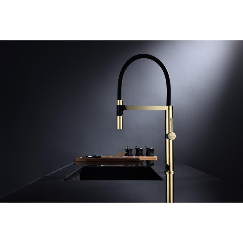 Смеситель для кухни Paulmark Leader Le214101-G Золото