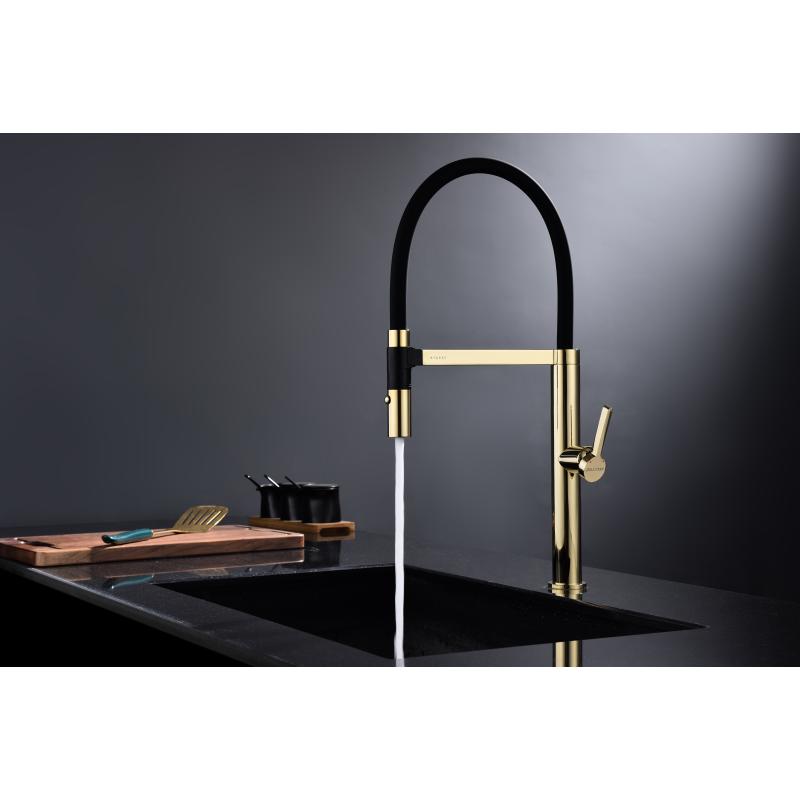 Смеситель для кухни Paulmark Leader Le214101-G Золото