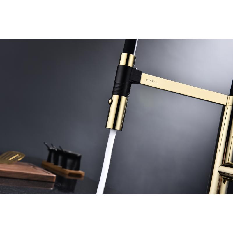 Смеситель для кухни Paulmark Leader Le214101-G Золото