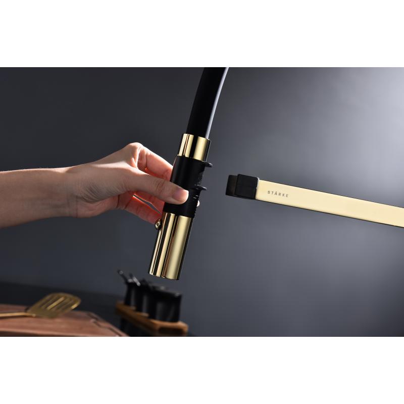 Смеситель для кухни Paulmark Leader Le214101-G Золото