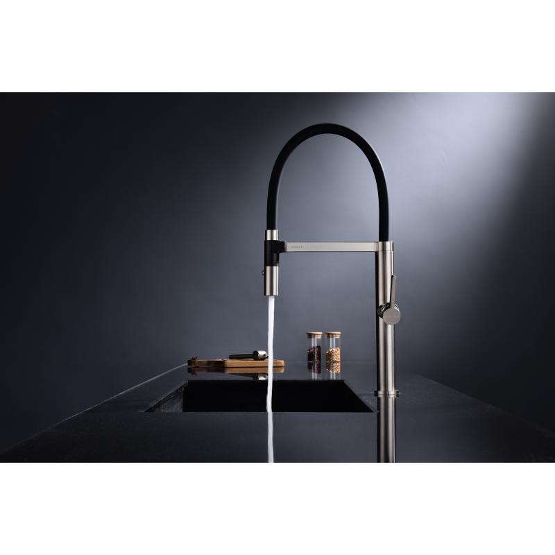 Смеситель для кухни Paulmark Leader Le214101-NI Никель