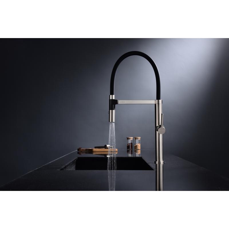 Смеситель для кухни Paulmark Leader Le214101-NI Никель