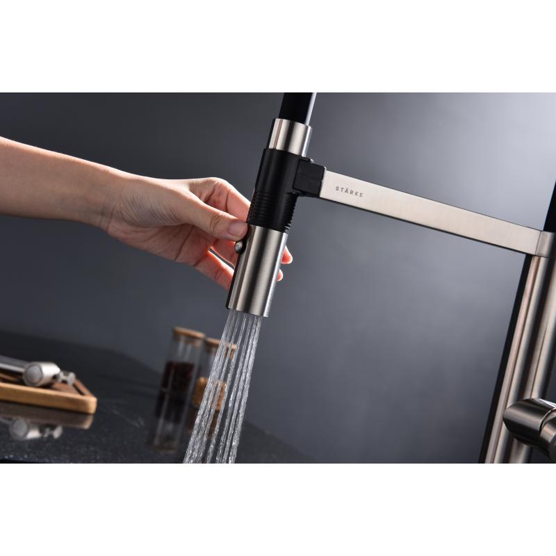 Смеситель для кухни Paulmark Leader Le214101-NI Никель