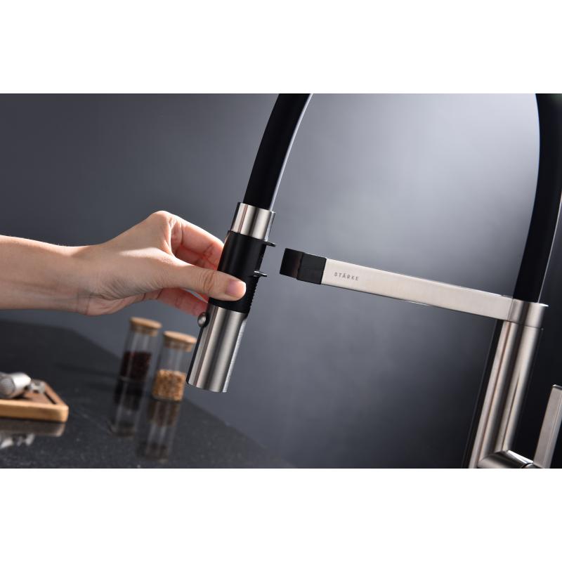 Смеситель для кухни Paulmark Leader Le214101-NI Никель