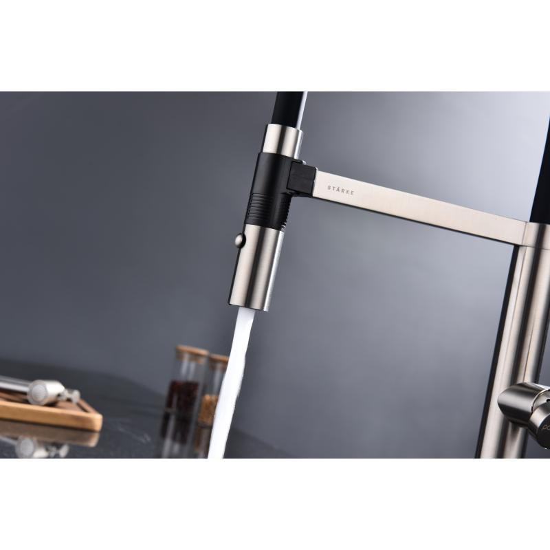 Смеситель для кухни Paulmark Leader Le214101-NI Никель