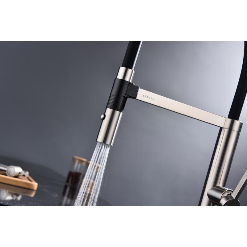 Смеситель для кухни Paulmark Leader Le214101-NI Никель