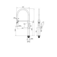 Смеситель для кухни Paulmark Leader Le214101-NI Никель