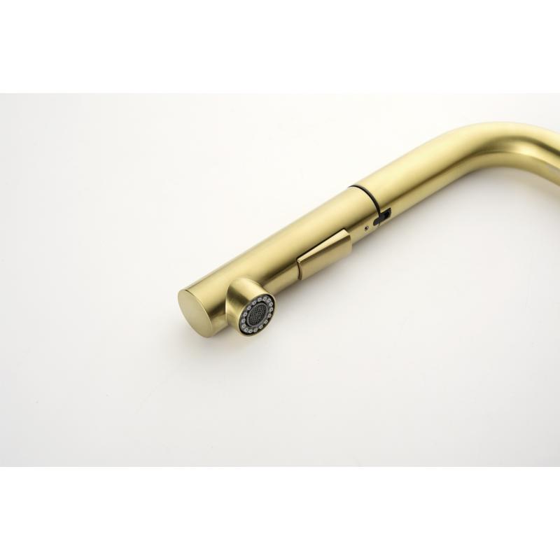 Смеситель для кухни Paulmark Neo Ne214419-BG Брашированное золото