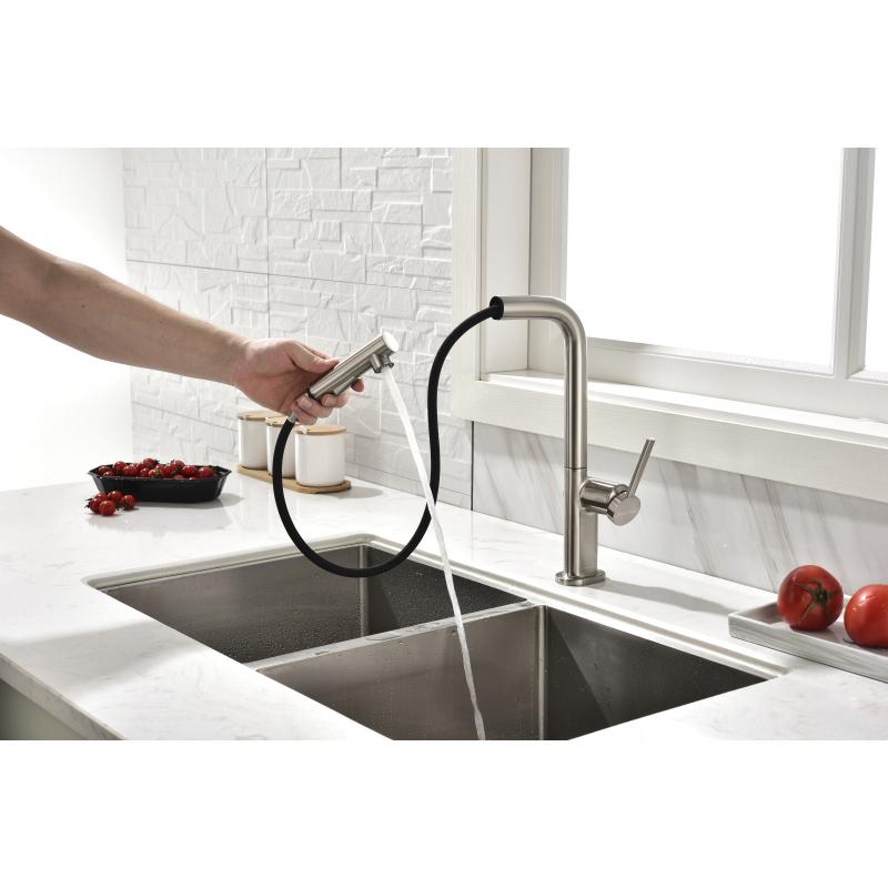 Смеситель для кухни Paulmark Neo Ne214419-Ni Никель