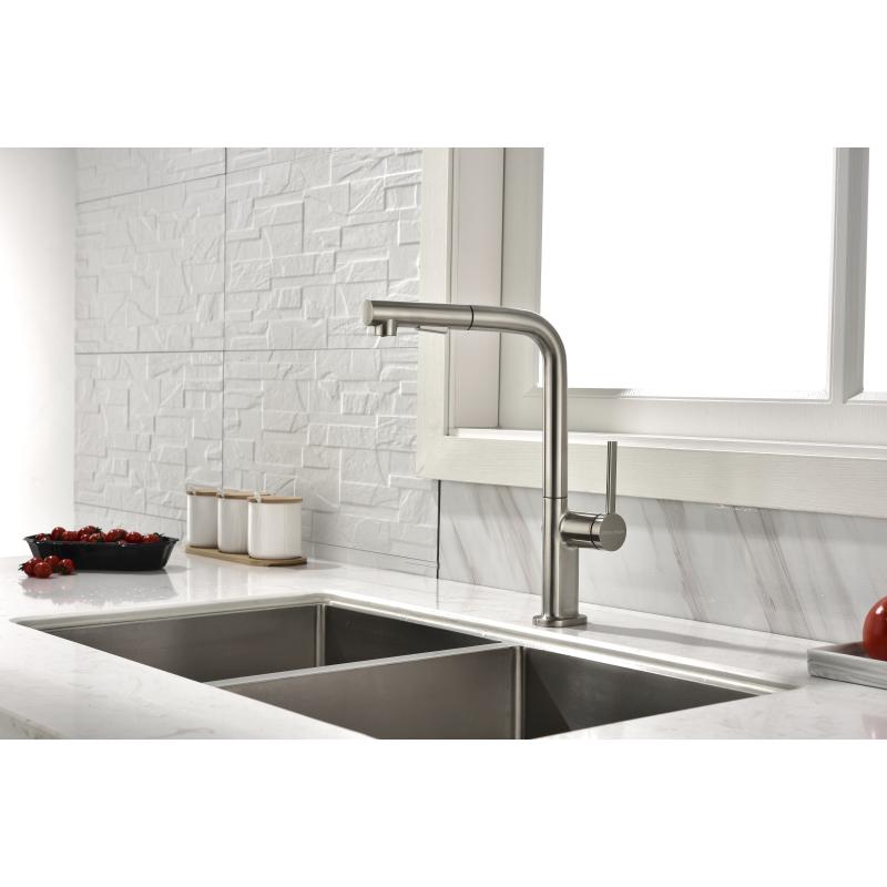 Смеситель для кухни Paulmark Neo Ne214419-Ni Никель