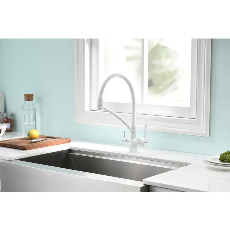 Смеситель для кухни Paulmark Siegen Si213111-431TW Белый