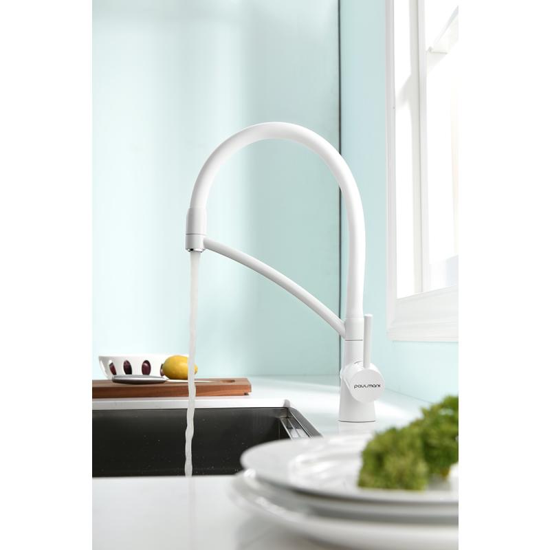 Смеситель для кухни Paulmark Siegen Si213111-431TW Белый