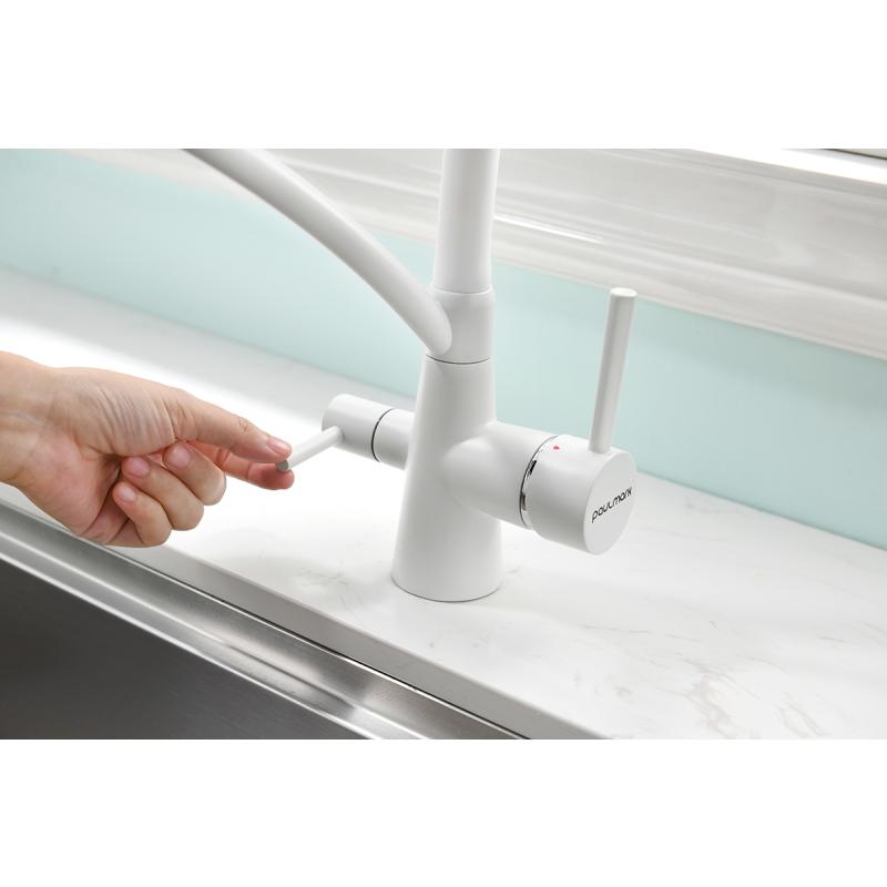 Смеситель для кухни Paulmark Siegen Si213111-431TW Белый