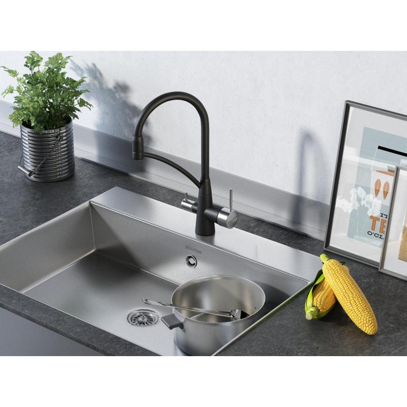 Смеситель для кухни Paulmark Siegen Si213111-401 Антрацит