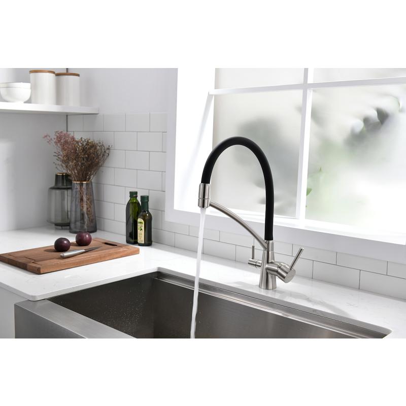 Смеситель для кухни Paulmark Siegen Si213111-NI Никель