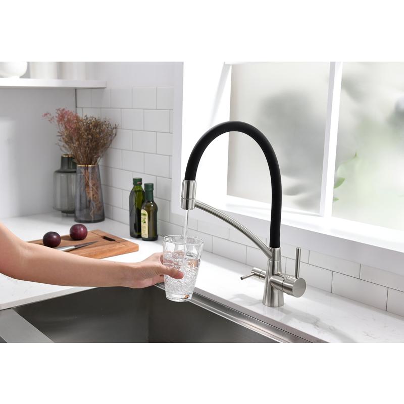 Смеситель для кухни Paulmark Siegen Si213111-NI Никель