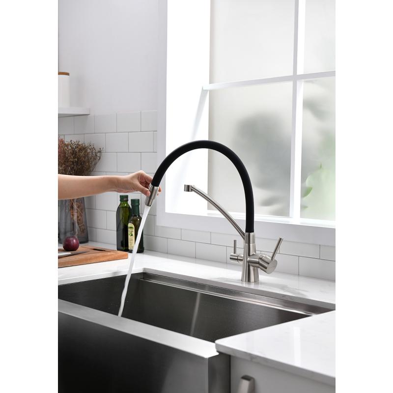 Смеситель для кухни Paulmark Siegen Si213111-NI Никель