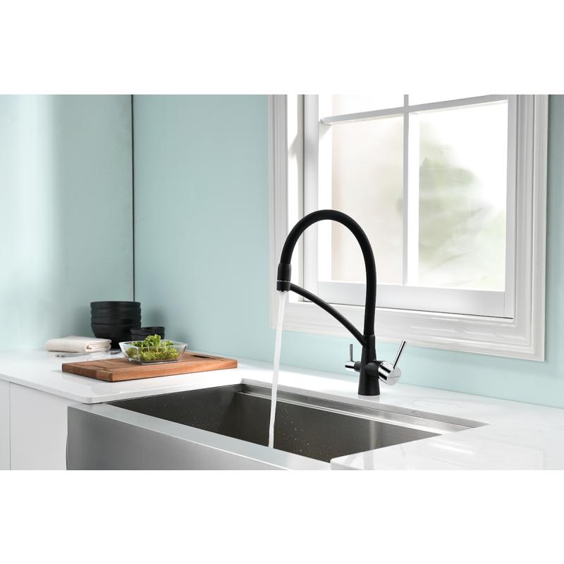 Смеситель для кухни Paulmark Siegen Si213111-308 Черный