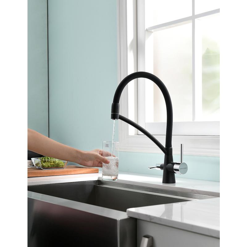 Смеситель для кухни Paulmark Siegen Si213111-308 Черный