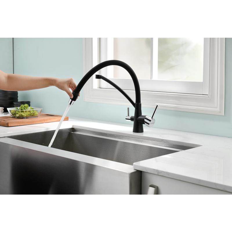 Смеситель для кухни Paulmark Siegen Si213111-308 Черный