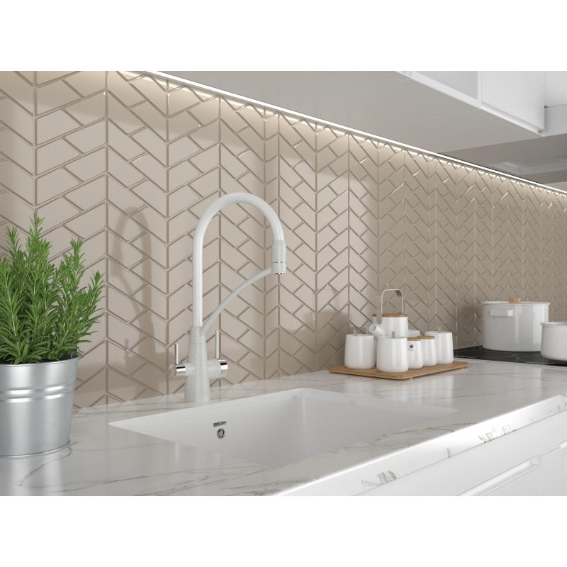 Смеситель для кухни Paulmark Siegen Si213111-331 Белый Хром