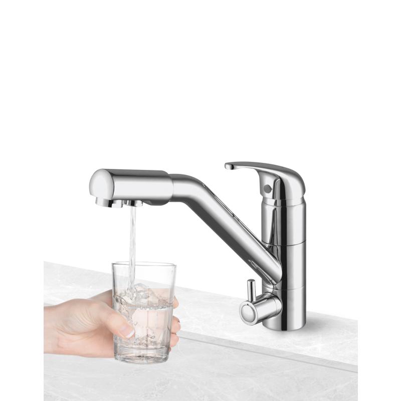 Смеситель для кухни Paulmark Hessen He213017-CR Хром