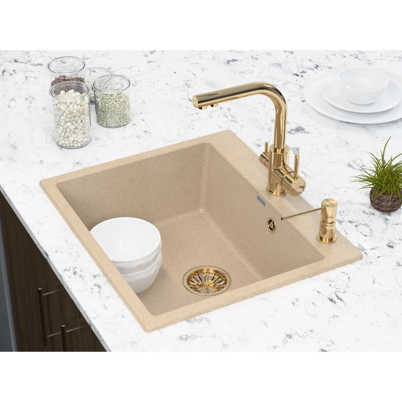 Смеситель для кухни Paulmark Essen Es213011-G Золото