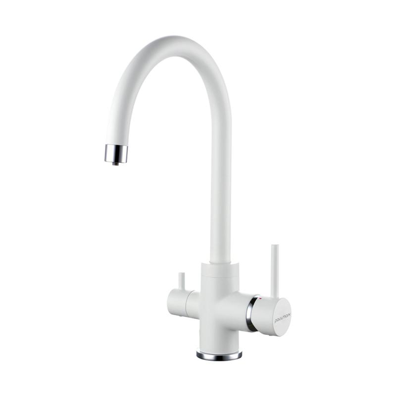 Смеситель для кухни Paulmark Essen Es213211-431 Белый матовый