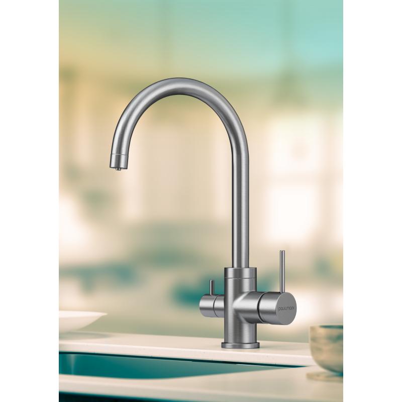 Смеситель для кухни Paulmark Essen Es213211-NI Никель