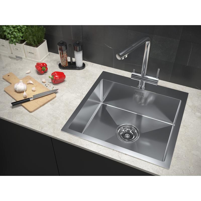 Смеситель для кухни Paulmark Skalen Sk213020-SS Нержавеющая сталь