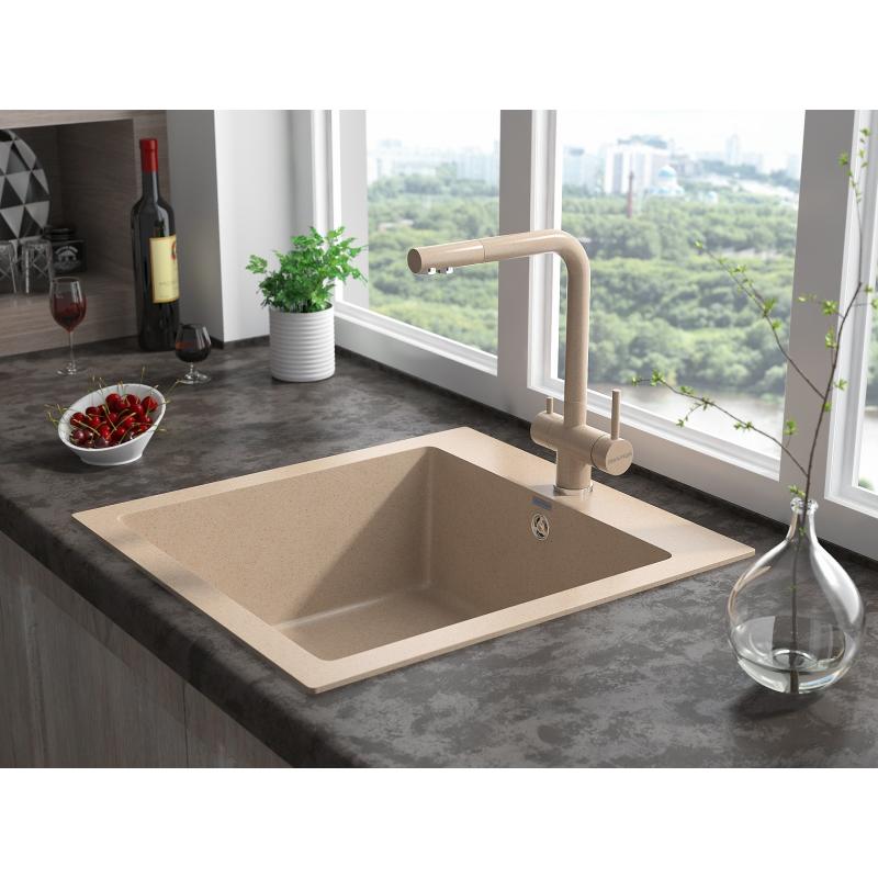 Смеситель для кухни Paulmark Skalen Sk213020-302 Песок