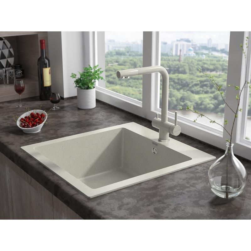 Смеситель для кухни Paulmark Skalen Sk213020-310 Серый матовый