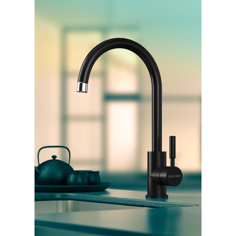 Смеситель для кухни Paulmark Holstein Ho212063-401 Антрацит