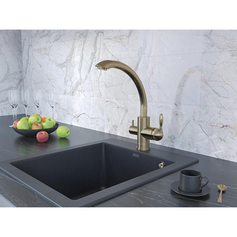 Смеситель для кухни Paulmark Essen Es213001-BR Бронза