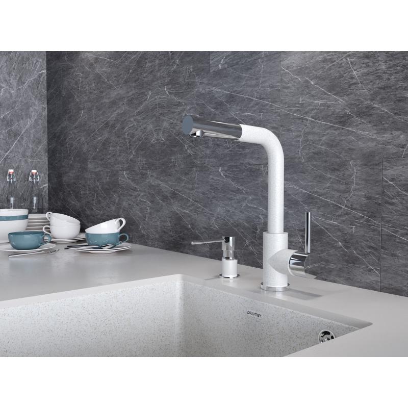 Смеситель для кухни Paulmark Kassel Ka214311-328 Бежевый Хром