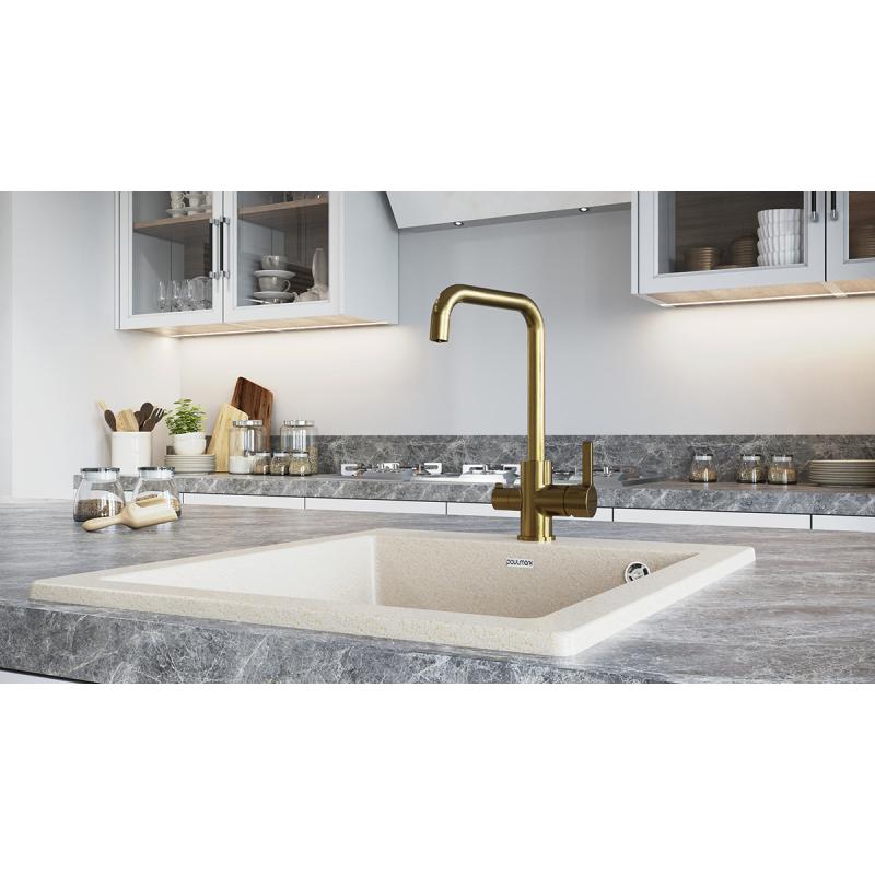 Смеситель для кухни Paulmark Logas Lo213021-BR Бронза