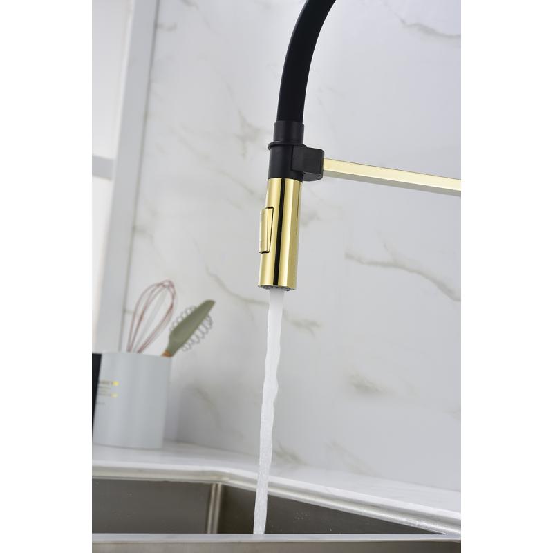 Смеситель для кухни Paulmark Halt Ha214021-G Золото