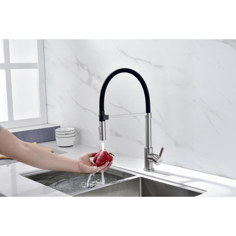 Смеситель для кухни Paulmark Halt Ha214021-Ni Никель