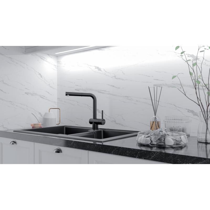 Смеситель для кухни Paulmark Dosse Do214418-401 Антрацит