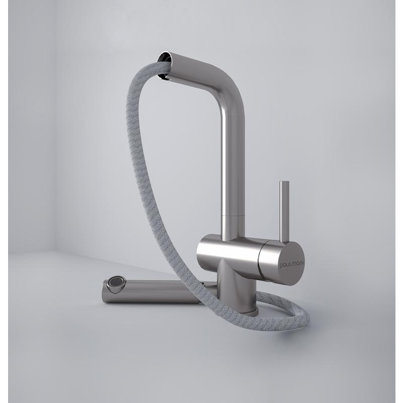 Смеситель для кухни Paulmark Dosse Do214418-SS Нержавеющая сталь