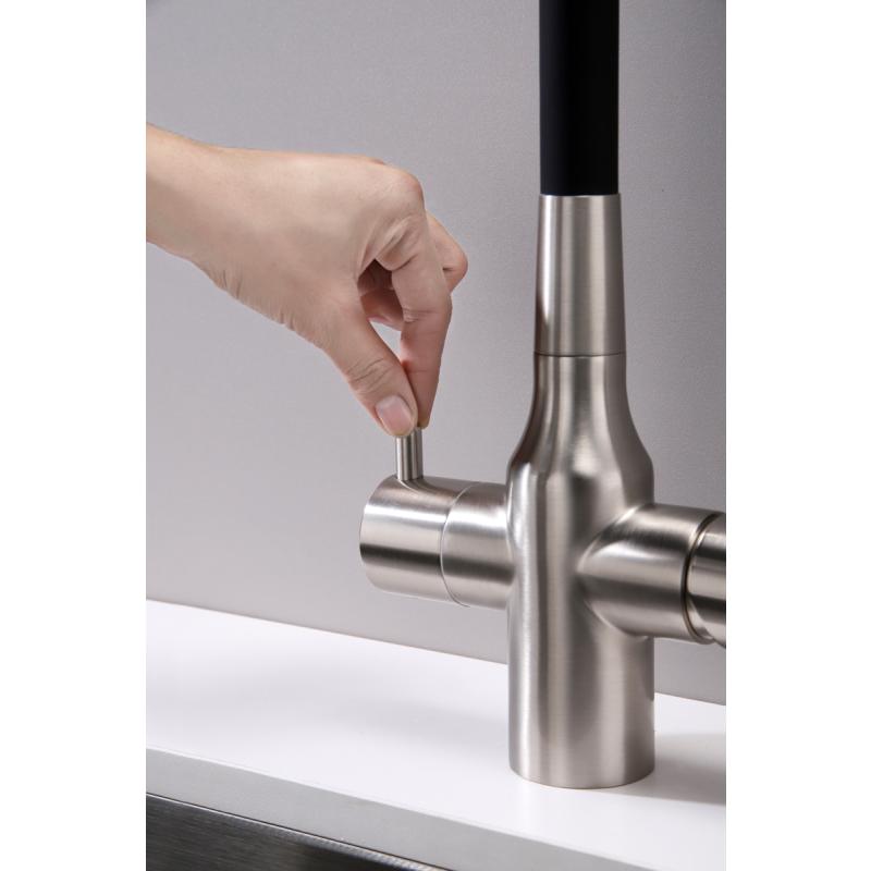 Смеситель для кухни Paulmark Salix Sa213419-NI Никель