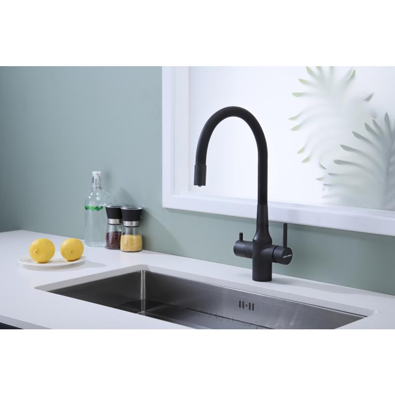 Смеситель для кухни Paulmark Salix Sa213419-401 Антрацит