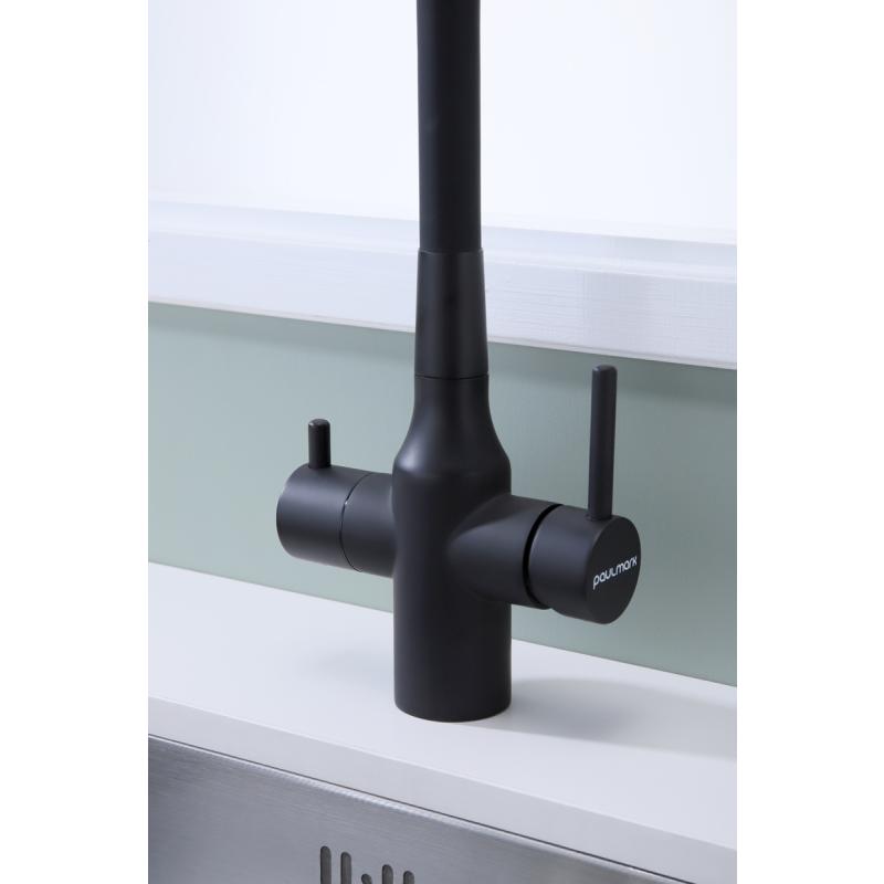 Смеситель для кухни Paulmark Salix Sa213419-401 Антрацит