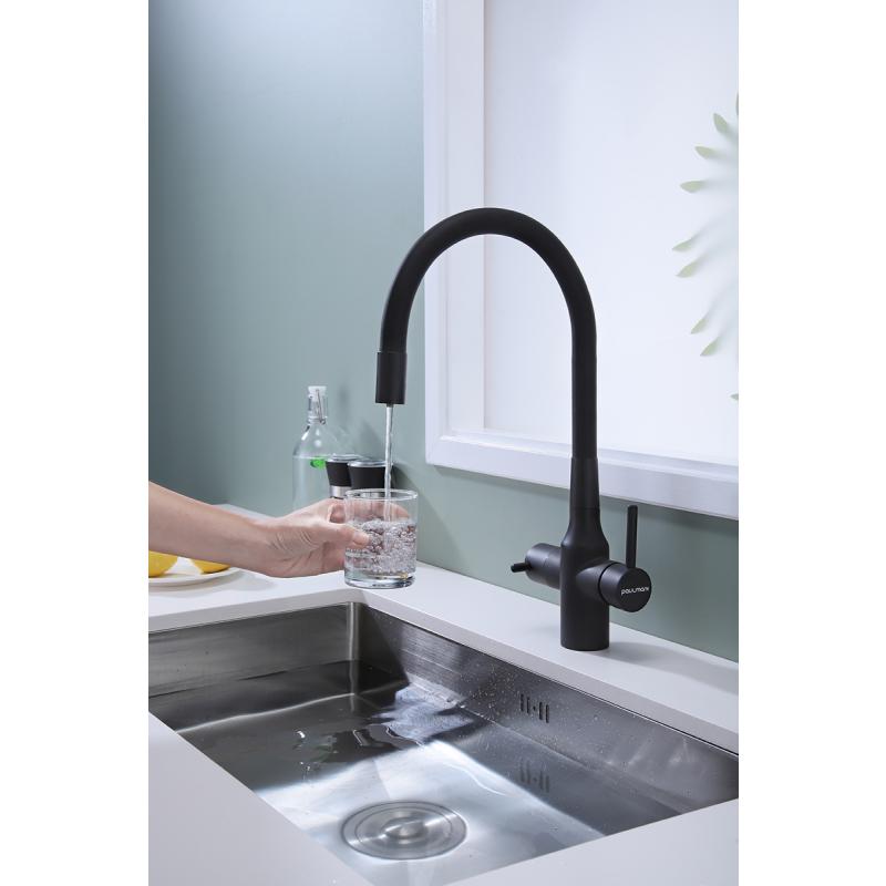 Смеситель для кухни Paulmark Salix Sa213419-401 Антрацит