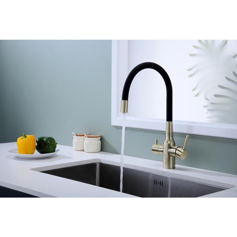 Смеситель для кухни Paulmark Salix Sa213419-BR Бронза