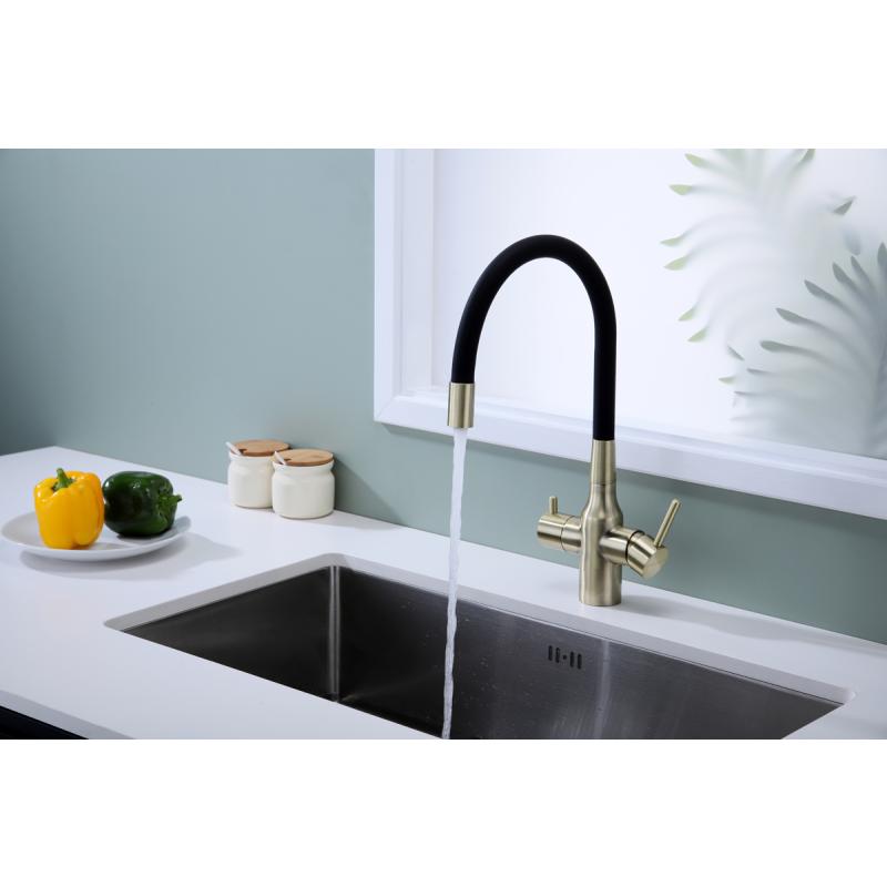 Смеситель для кухни Paulmark Salix Sa213419-BR Бронза