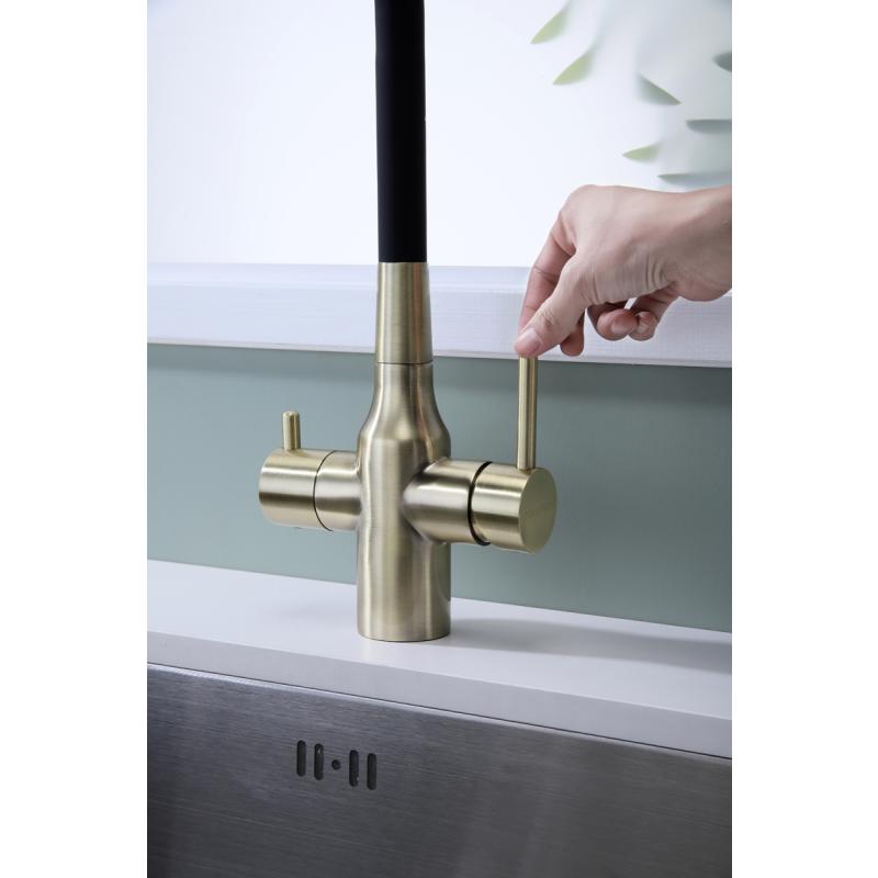 Смеситель для кухни Paulmark Salix Sa213419-BR Бронза